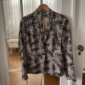 Vince Camuto leopard print blazer